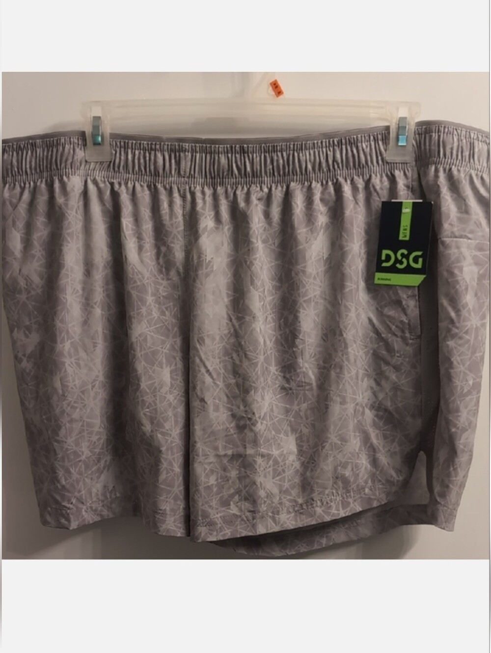 DSG Gray 3XL Running Athletic Shorts with Elastic Waistband Lined 6" Inseam